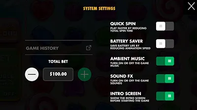 Maximum bet size in Sweet Bonanza